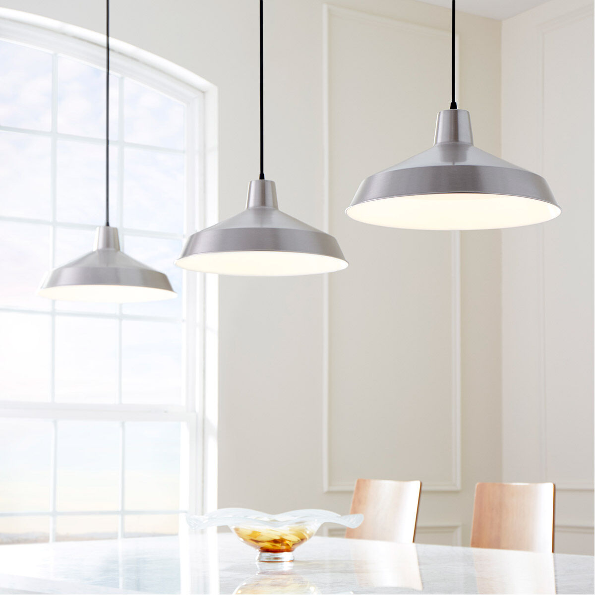 Fort Worth 1 Light 16 inch Satin Nickel Pendant Ceiling Light