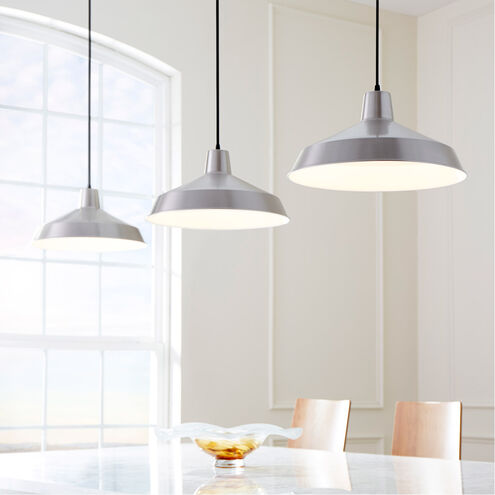 Fort Worth 1 Light 16 inch Satin Nickel Pendant Ceiling Light