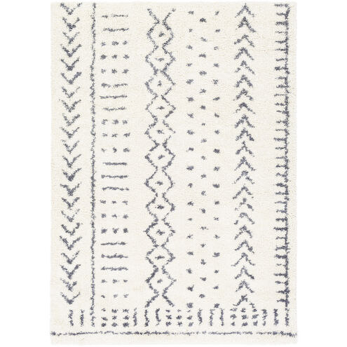 Maroc Shag 36 X 24 inch White Rug in 2 x 3, Rectangle