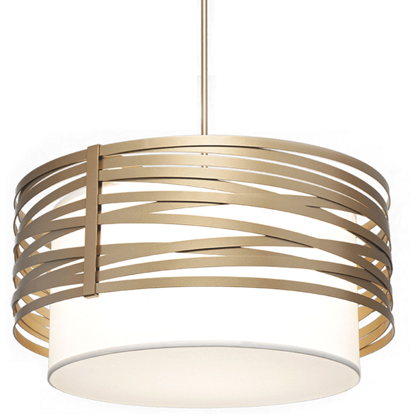 Tempest 1 Light 24.3 inch Novel Brass Chandelier Ceiling Light, Drum