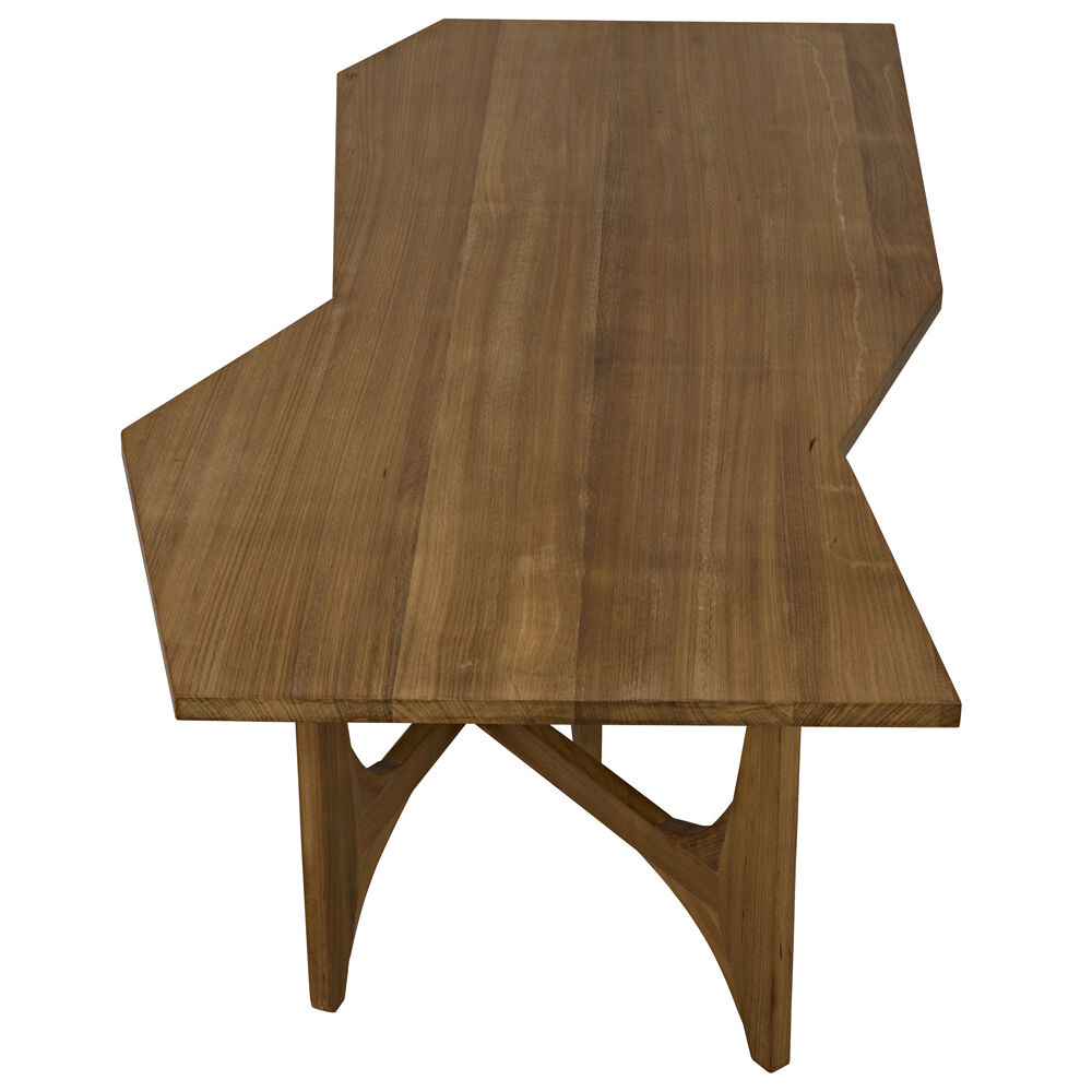 Fenton 60.5 X 30.5 inch Gold Teak Coffee Table