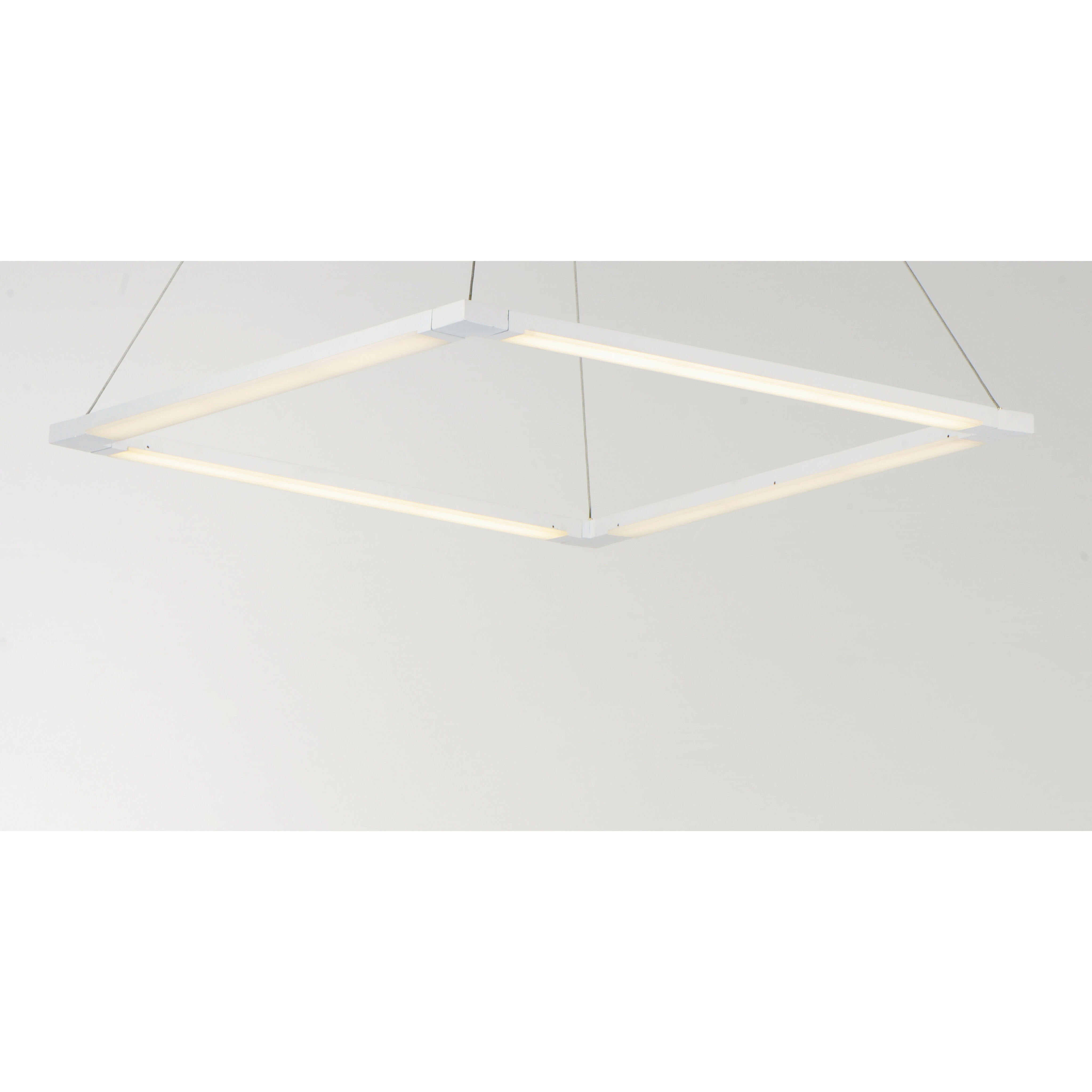 Rotator LED 27.5 inch Matte White Single Pendant Ceiling Light