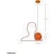 Urchin 1 Light 6.25 inch Electric Pumpkin Mini Pendant Ceiling Light