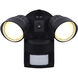 Security LED 6 inch Black Outdoor Wall Light