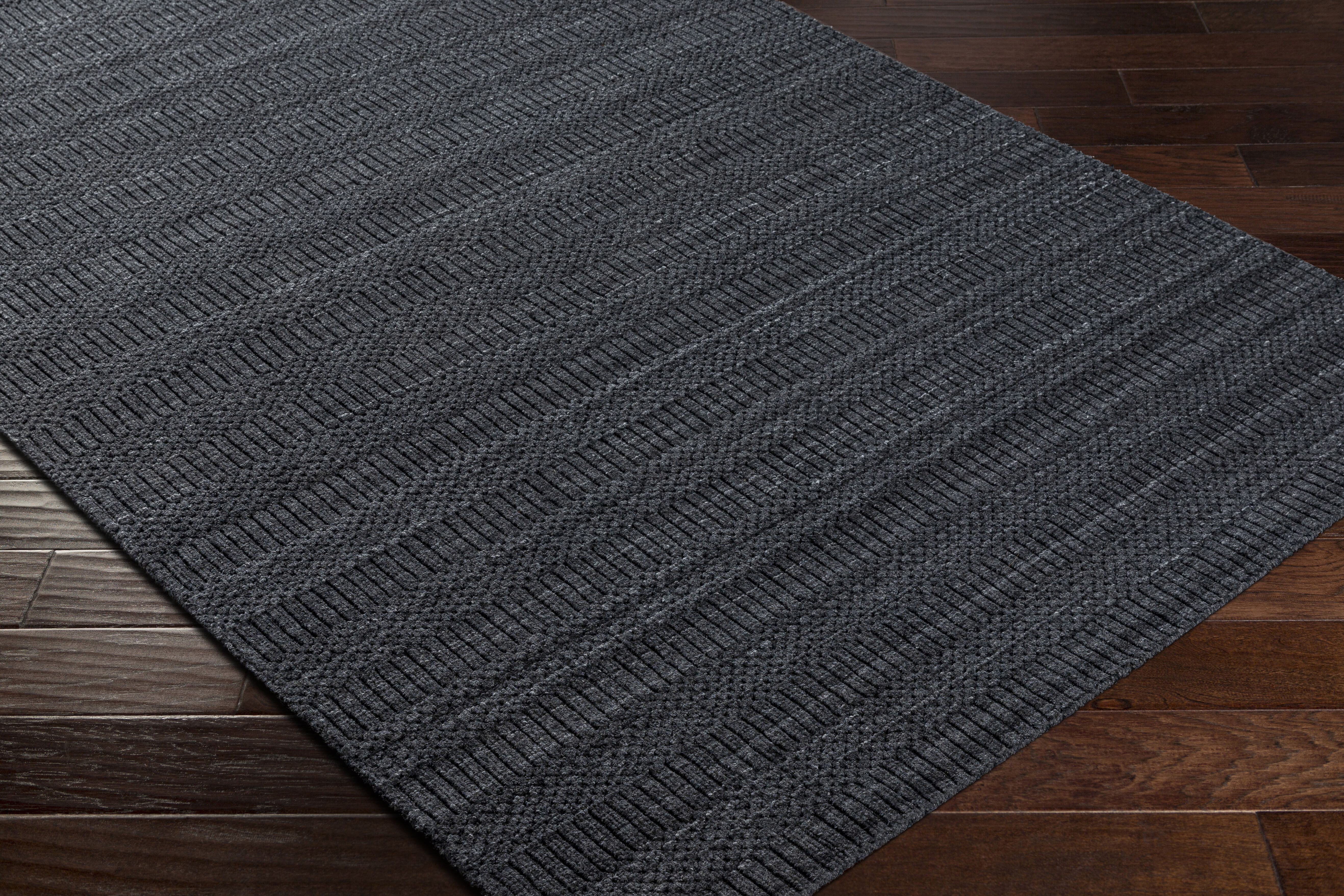 Hickory 168 X 120 inch Charcoal Rug, Rectangle