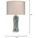 Maryln 28 inch 150.00 watt Blue / Black / Natural Table Lamp Portable Light