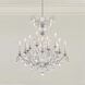 Renaissance Nouveau 12 Light 32 inch Antique Silver Chandelier Ceiling Light, Adjustable Height