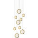 Bottega LED 19 inch Polished Brass Pendant Ceiling Light