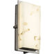 Lumenaria 12 inch Brushed Nickel Outdoor Wall Sconce