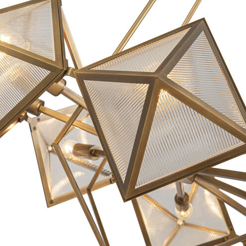 Cairo 8 Light 30 inch Vintage Brass Chandelier Ceiling Light