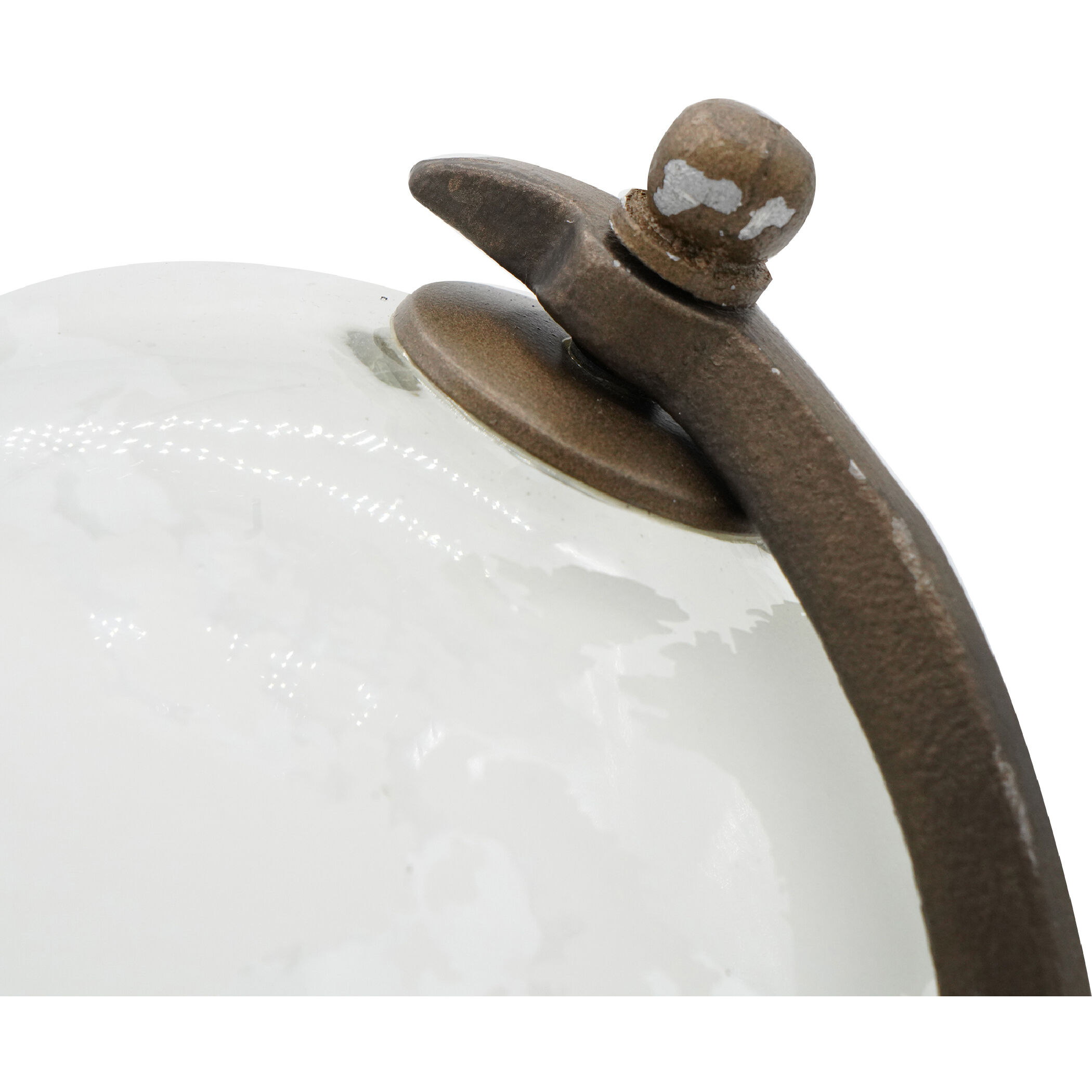 Anita White/Bronze Globe