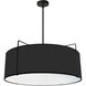 Trapezoid 4 Light 24 inch Black Pendant Ceiling Light