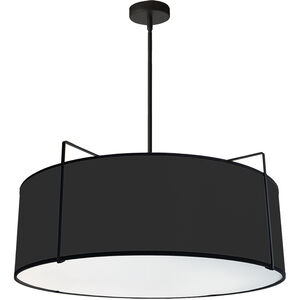 Trapezoid 4 Light 24 inch Black Pendant Ceiling Light