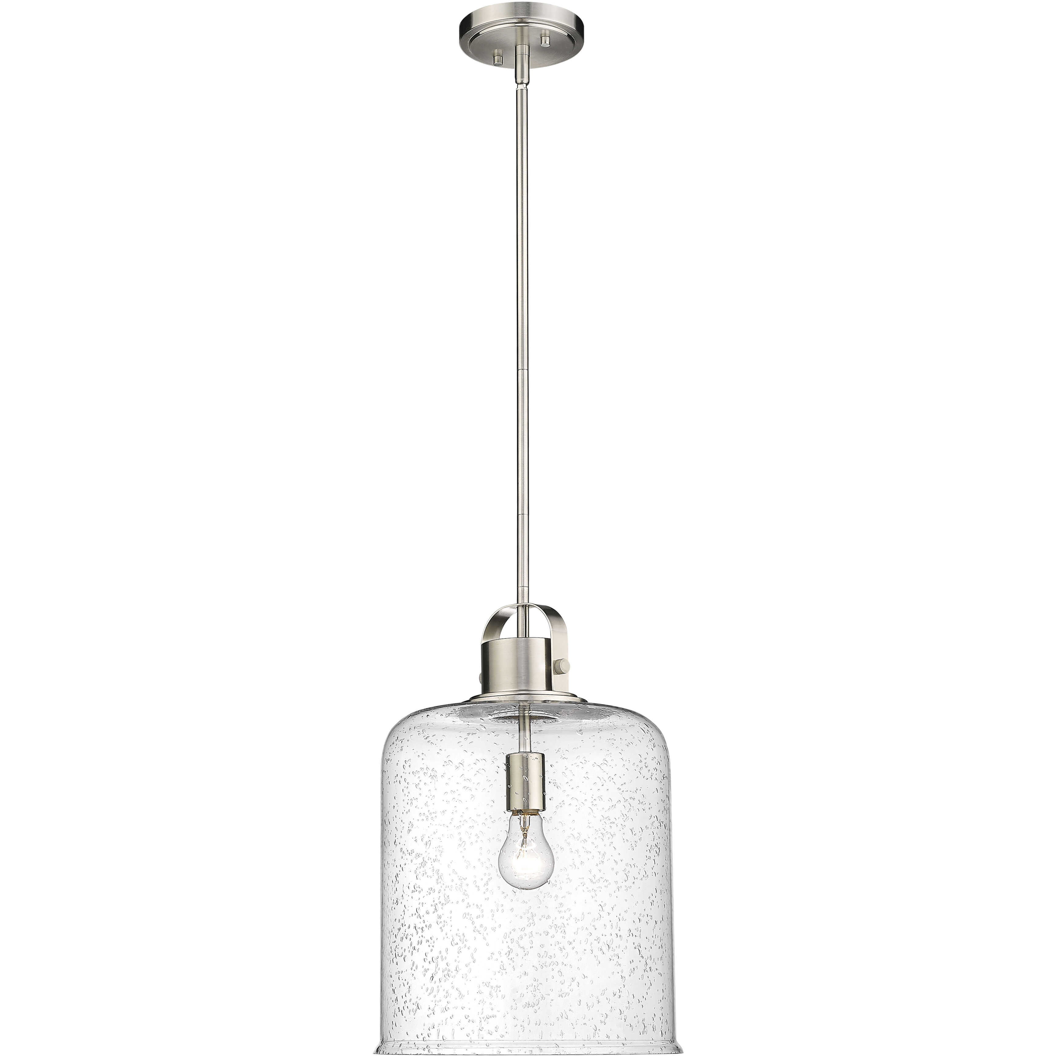 Kinsley 1 Light 12 inch Brushed Nickel Pendant Ceiling Light