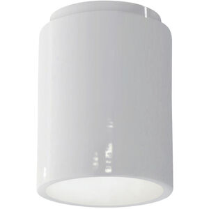 Radiance Cylinder LED 6.5 inch Gloss White Flush-Mount Ceiling Light