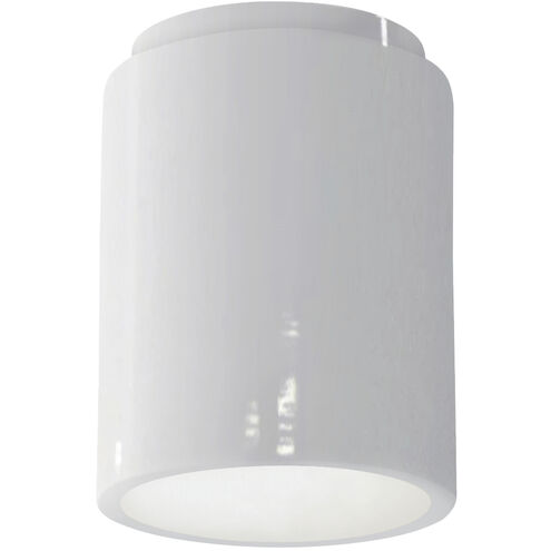 Radiance Cylinder LED 6.5 inch Gloss White Flush-Mount Ceiling Light