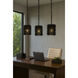 Urchin 1 Light 8 inch Black Mini Pendant Ceiling Light