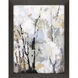 Silversong Birch White and Blue and Brown and Multi Framed Art