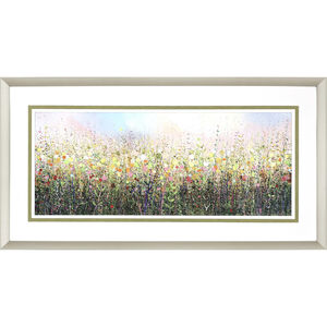Florals Multi and Green and Pink and Yellow Framed Art