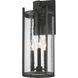 Belfry 3 Light 20 inch Black Outdoor Wall Mount in Hammer