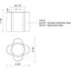 Clover LED 8.38 inch Brushed Gold Flush Mount Ceiling Light