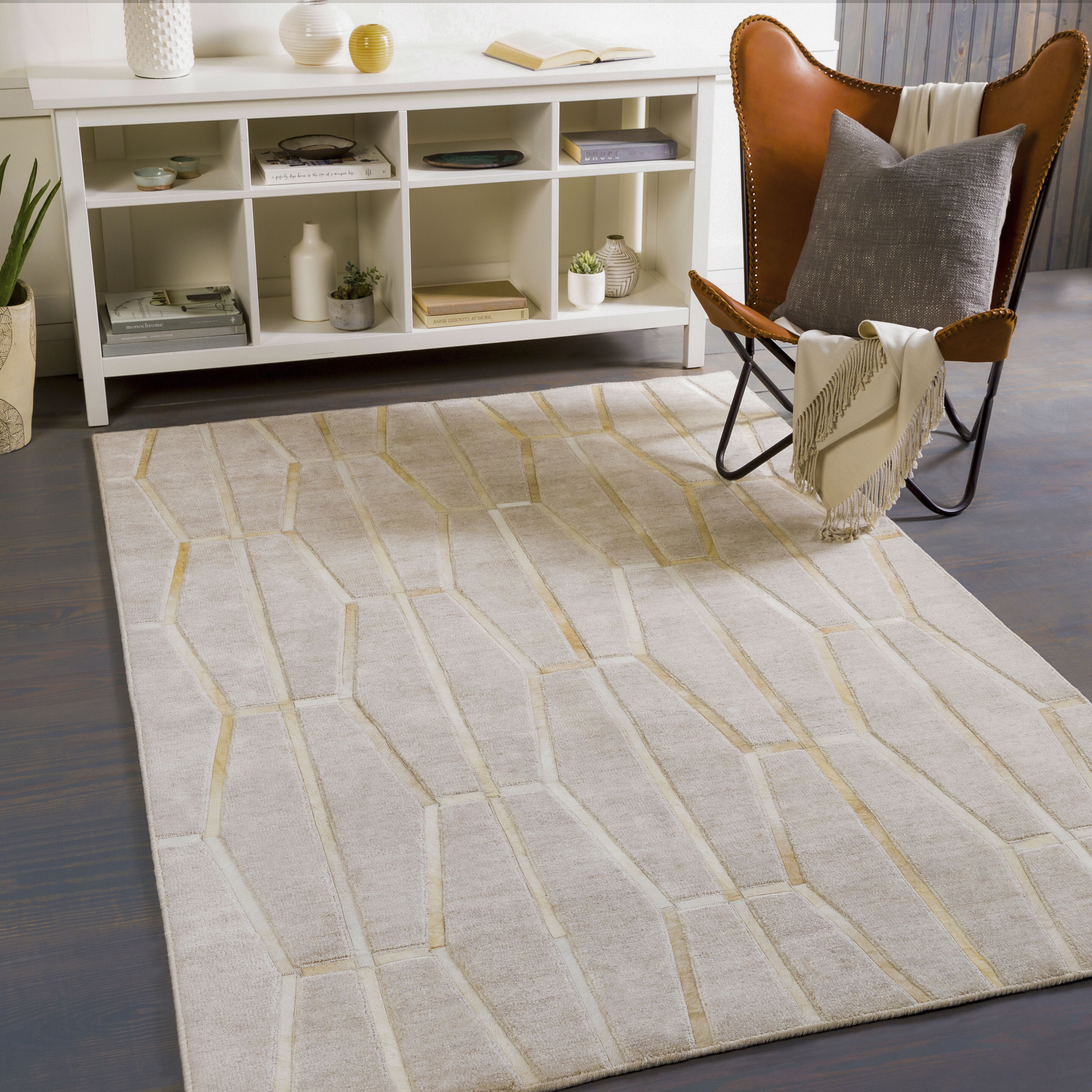 Eloquent 36 X 24 inch Tan Rug in 2 x 3, Rectangle