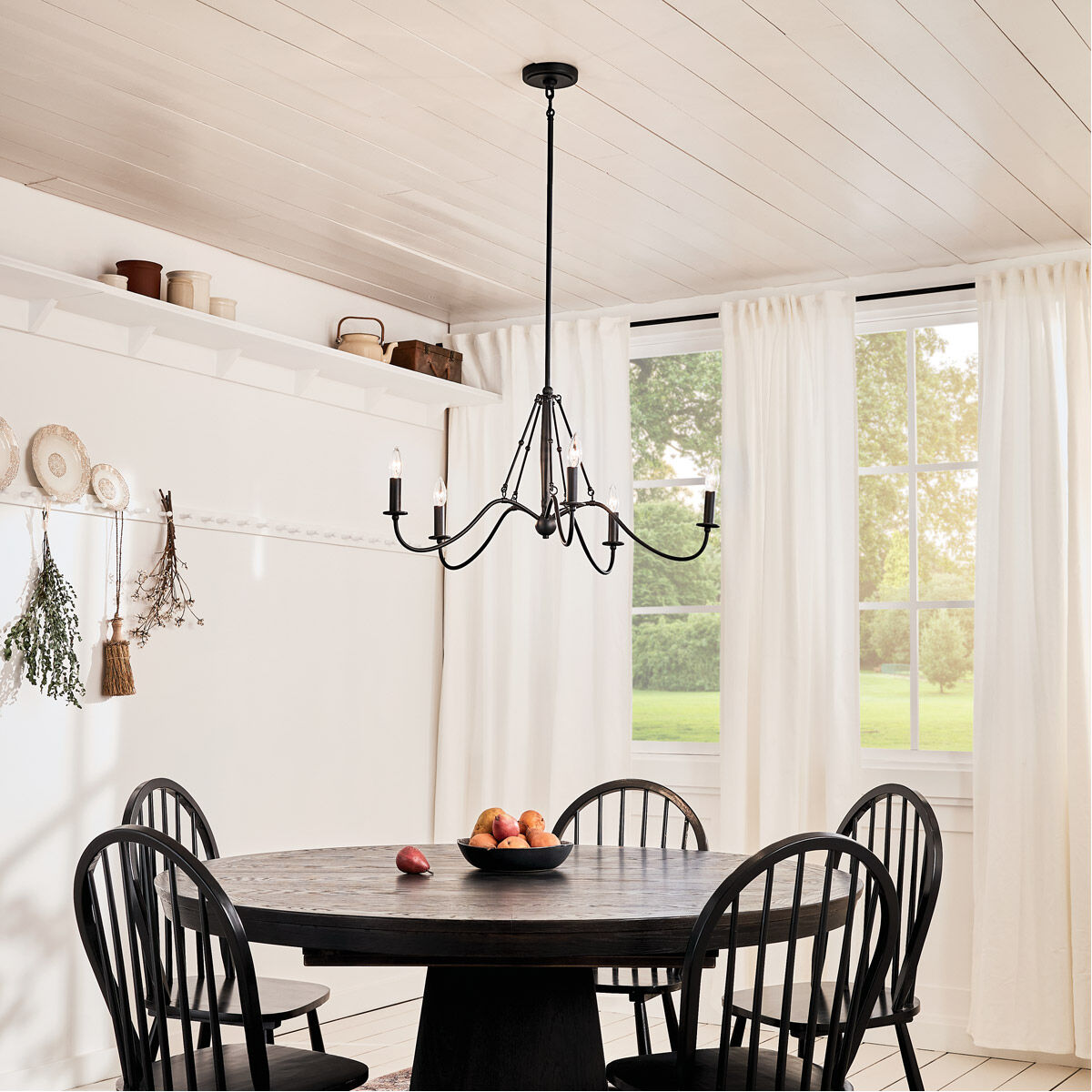5 light candle style chandelier on sale