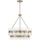 Bancroft 5 Light 24 inch Noble Brass Chandelier Ceiling Light