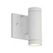 EVOLV LED 6.5 inch Matte White Outdoor Wall Sconce
