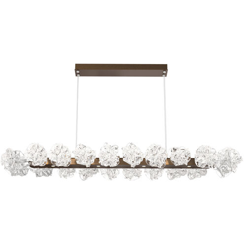 Blossom LED Flat Bronze Linear Pendant Ceiling Light in 3000K LED