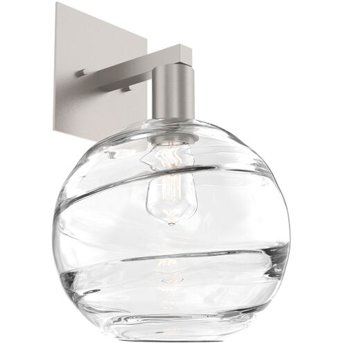 Terra 1 Light 9 inch Beige Silver Indoor Sconce Wall Light in Metallic Beige Silver, Terra Clear