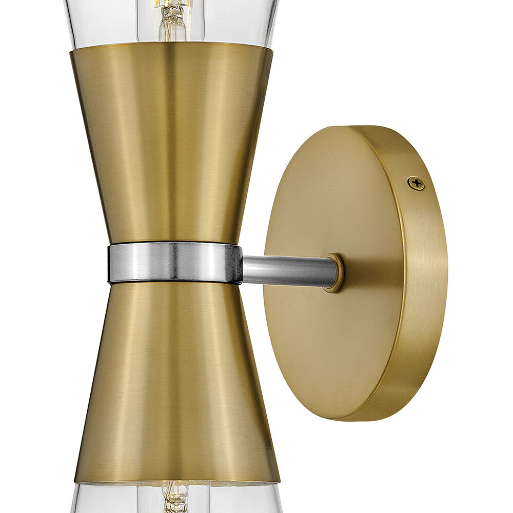 Livie LED 5 inch Lacquered Brass Sconce Wall Light