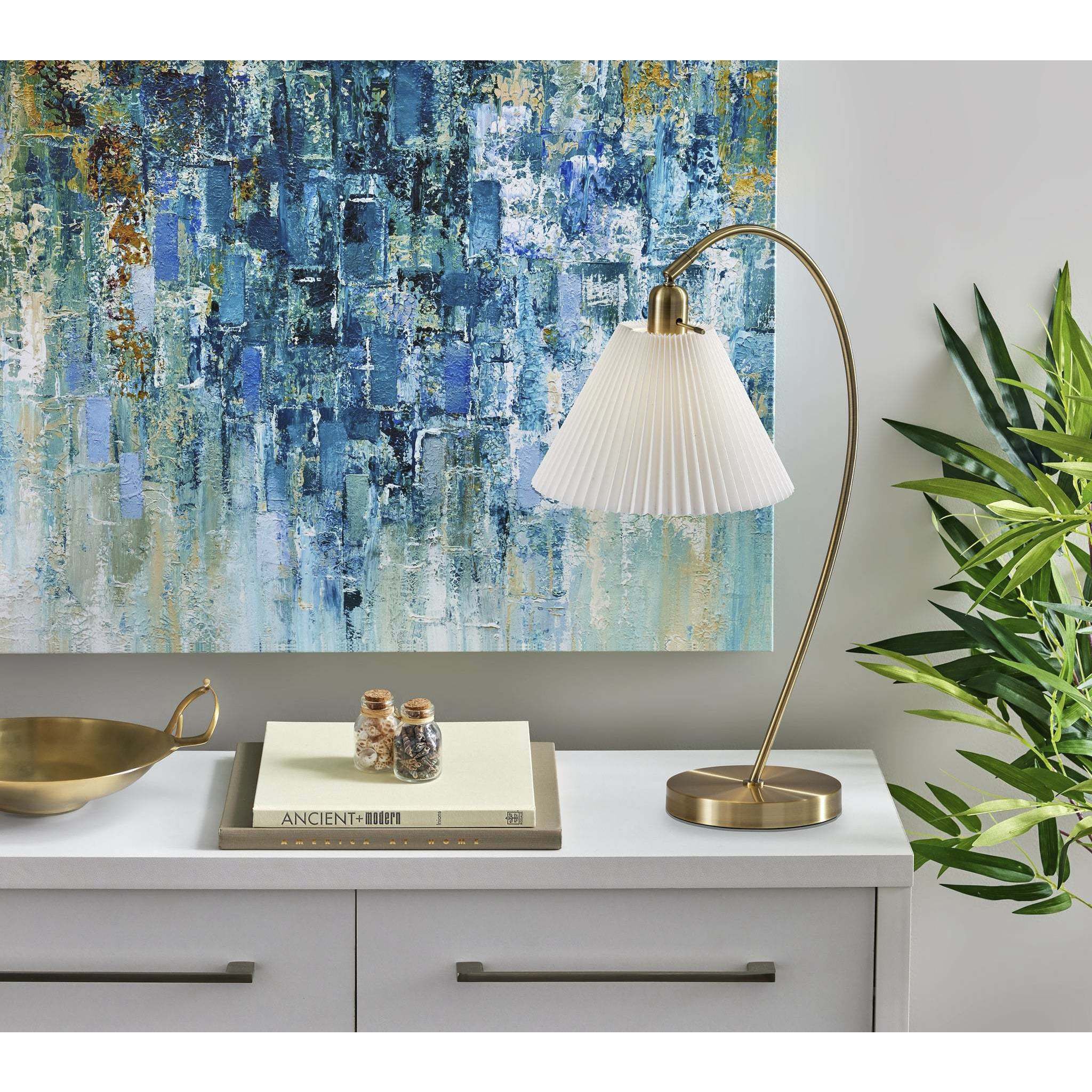 Delaney 25.88 inch 40.00 watt Antique Brass Table Lamp Portable Light