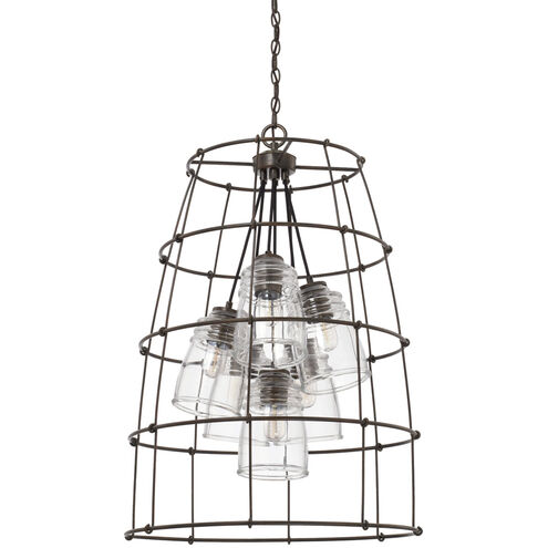 Turner 6 Light 23 inch Nordic Grey Foyer Ceiling Light