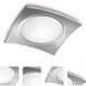 Basic 1 Light 16.25 inch Matte Aluminum Flush Mount Ceiling Light