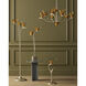Paradiso 66 inch 25 watt Silver Leaf and Gold Leaf Floor Lamp Portable Light