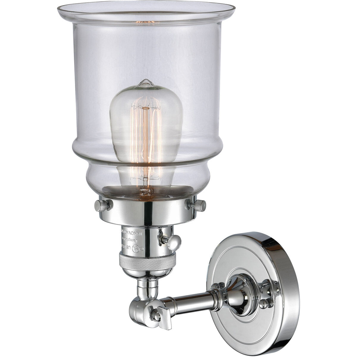 Franklin Restoration Canton LED 6.5 inch Polished Chrome Sconce Wall Light, Franklin Restoration