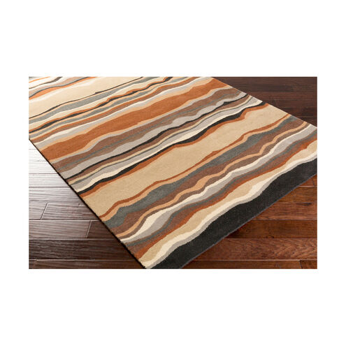 Forum 120 X 96 inch Brown and Neutral Area Rug, Wool