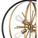 Estelle LED 26.75 inch Natural Brass and Matte Black Pendant Ceiling Light