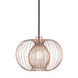 Jasmine 1 Light 12 inch Polished Copper Pendant Ceiling Light