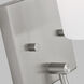 Oak Moore 1 Light 4.88 inch Brushed Nickel Bath Vanity Wall Light
