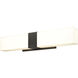 Reciprocate LED 25 inch Matte Black Vanity Light Wall Light
