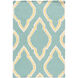 Fallon 36 X 24 inch Aqua, Mustard, Cream Rug