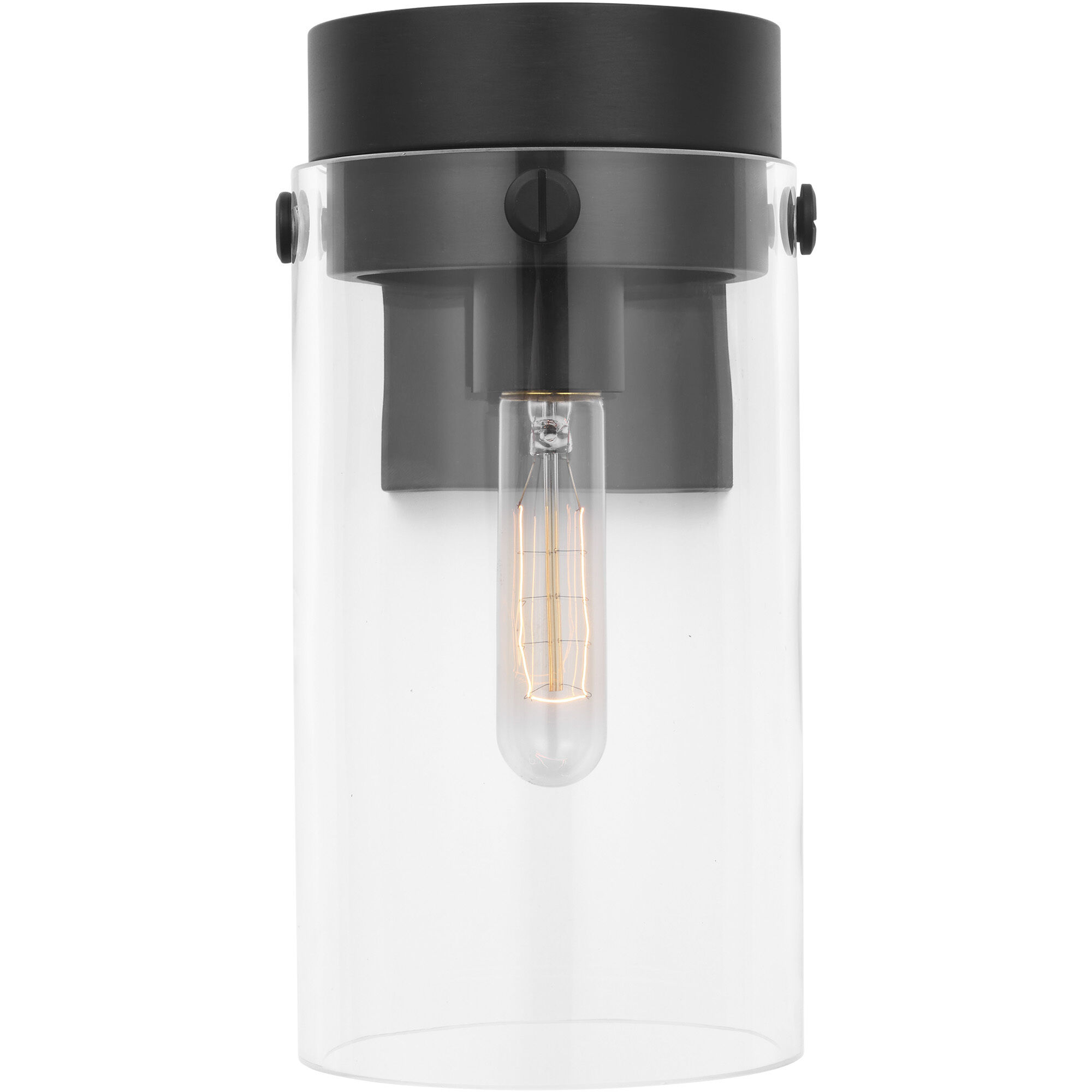 C&M by Chapman & Myers Garrett Sconce Wall Light in Aged Iron