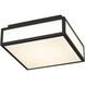 Panel Square LED 10 inch Sand Black Flush Mount Ceiling Light