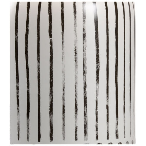 Wildwood 26 inch 100.00 watt Black/White Glaze Table Lamp Portable Light, Large