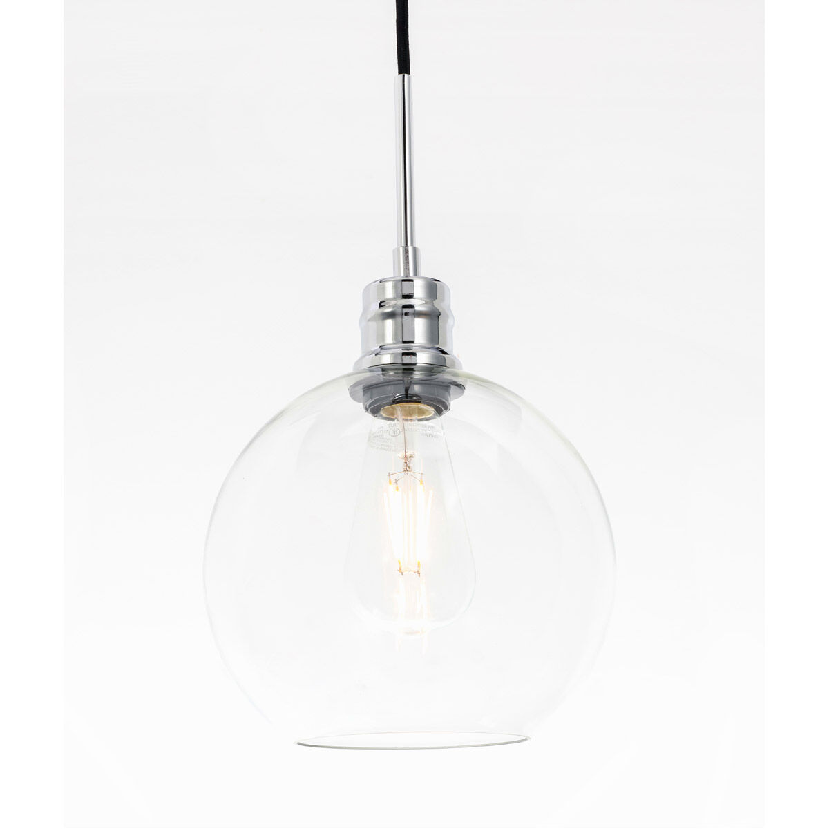 Emett 1 Light 8 inch Chrome Pendant Ceiling Light