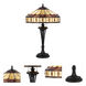 Tiffany 26 inch 60.00 watt Black Table Lamp Portable Light