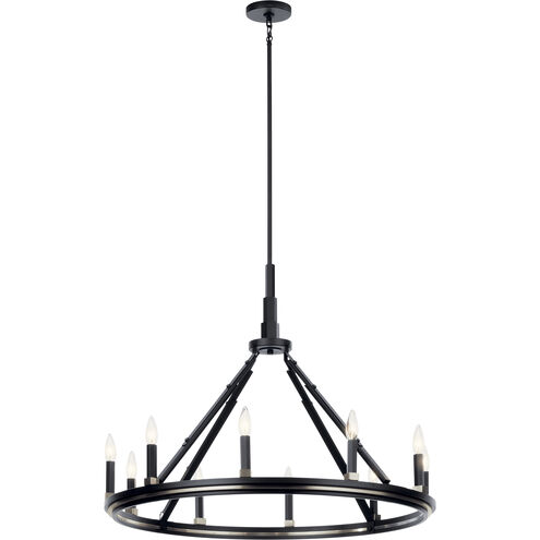 Emmala 10 Light 34.25 inch Black Chandelier Ceiling Light, Large