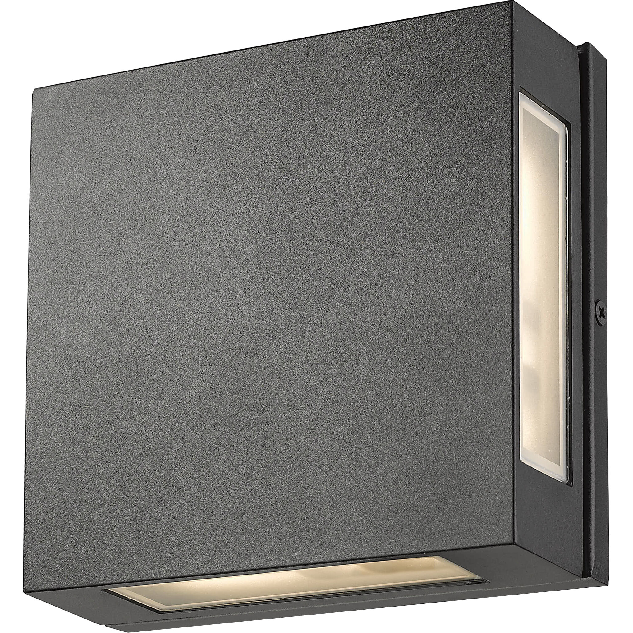 Quadrate LED 9.25 inch Black Outdoor Wall Light